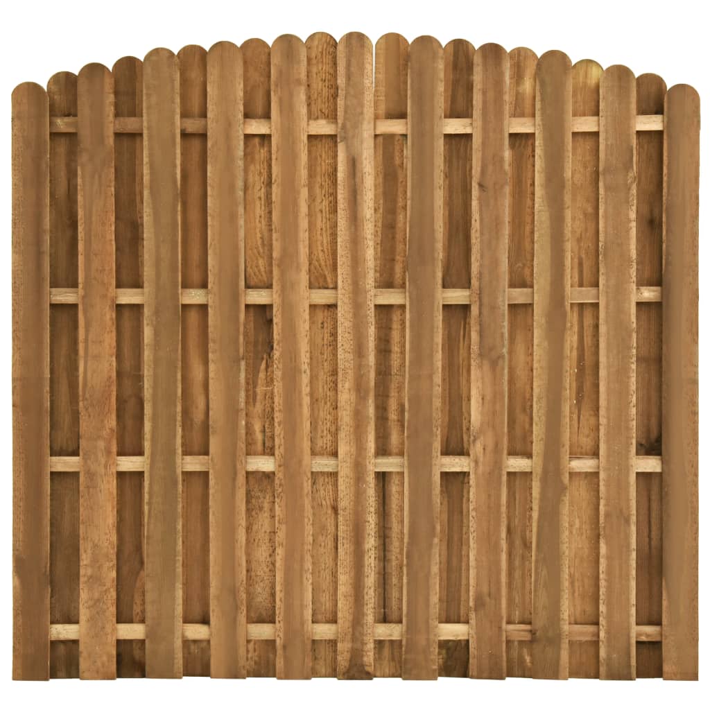 vidaXL Panel ogrodzeniowy, impregnowana sosna, 180 x (155-170) cm