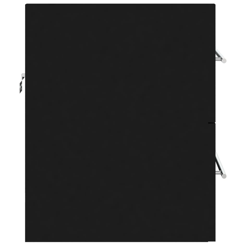 vidaXL Szafka pod umywalkę, czarna, 60x38,5x48 cm, płyta
