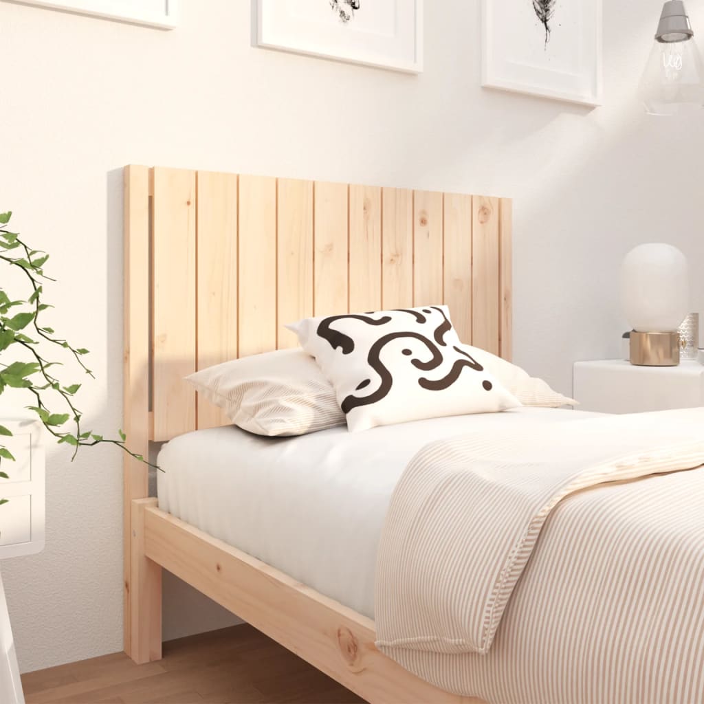 vidaXL Wezgłowie łóżka, 105,5x4x100 cm, lite drewno sosnowe
