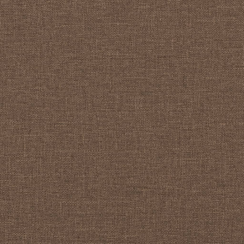 vidaXL Sofa 2-osobowa, brązowa, 120 cm, tapicerowana tkaniną