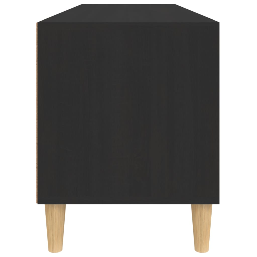 vidaXL Szafka pod TV, czarna, 100x34,5x44,5cm, materiał drewnopochodny
