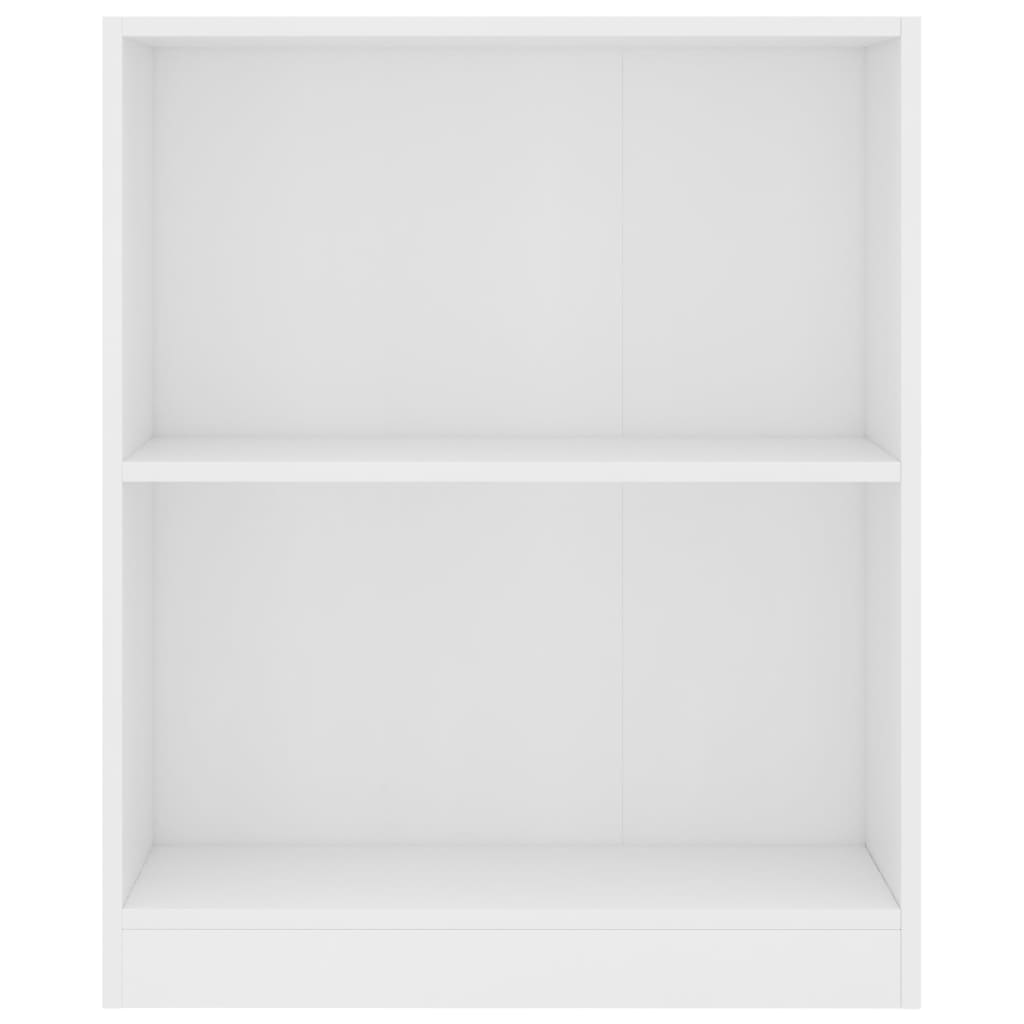 vidaXL Szafka na książki, biała 60x24x74,5 cm, materiał drewnopochodny