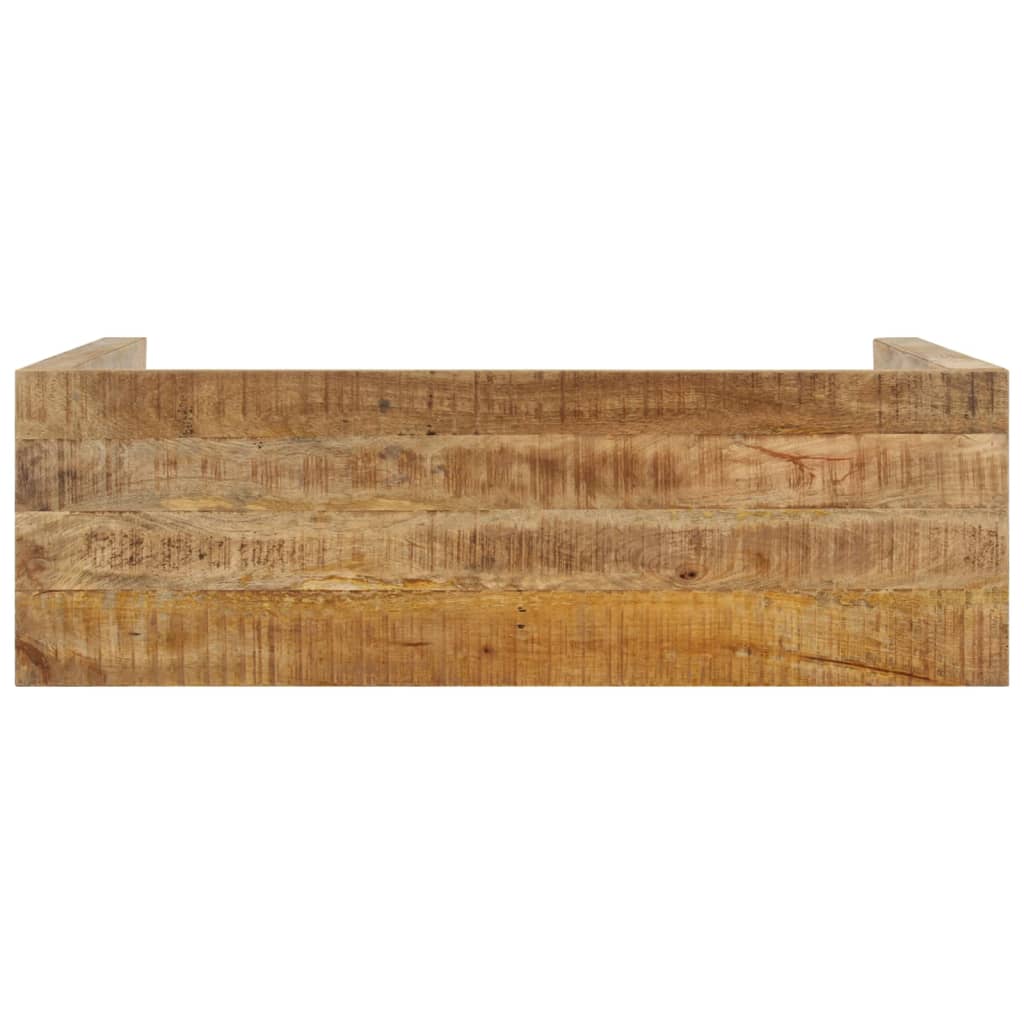 vidaXL Stolik konsola, 110 x 35 x 76 cm, surowe drewno mango