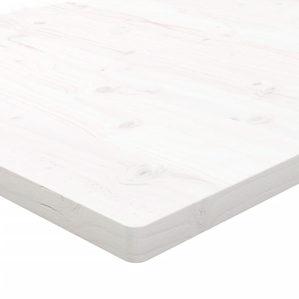vidaXL Blat stołu, biały, 50x50x2,5cm, lite drewno sosnowe, kwadratowy