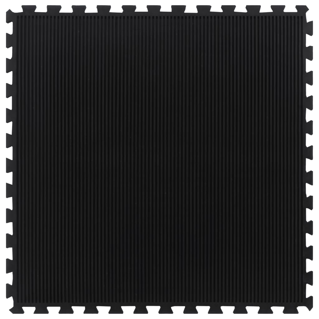 vidaXL Podłogowa mata gumowa, czarna, 12 mm, 100x100 cm