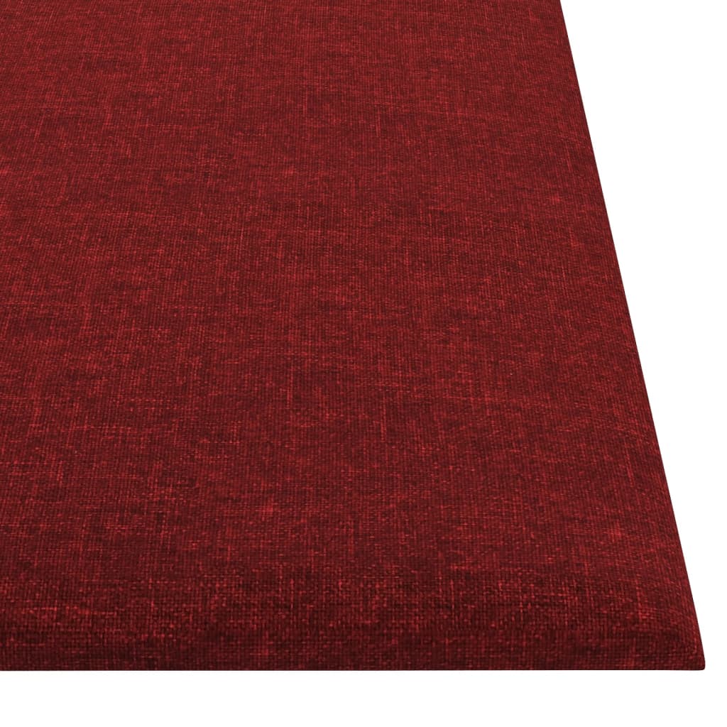 vidaXL Panele ścienne, 12 szt, kolor wina, 30x30 cm, tkanina, 1,08 m²