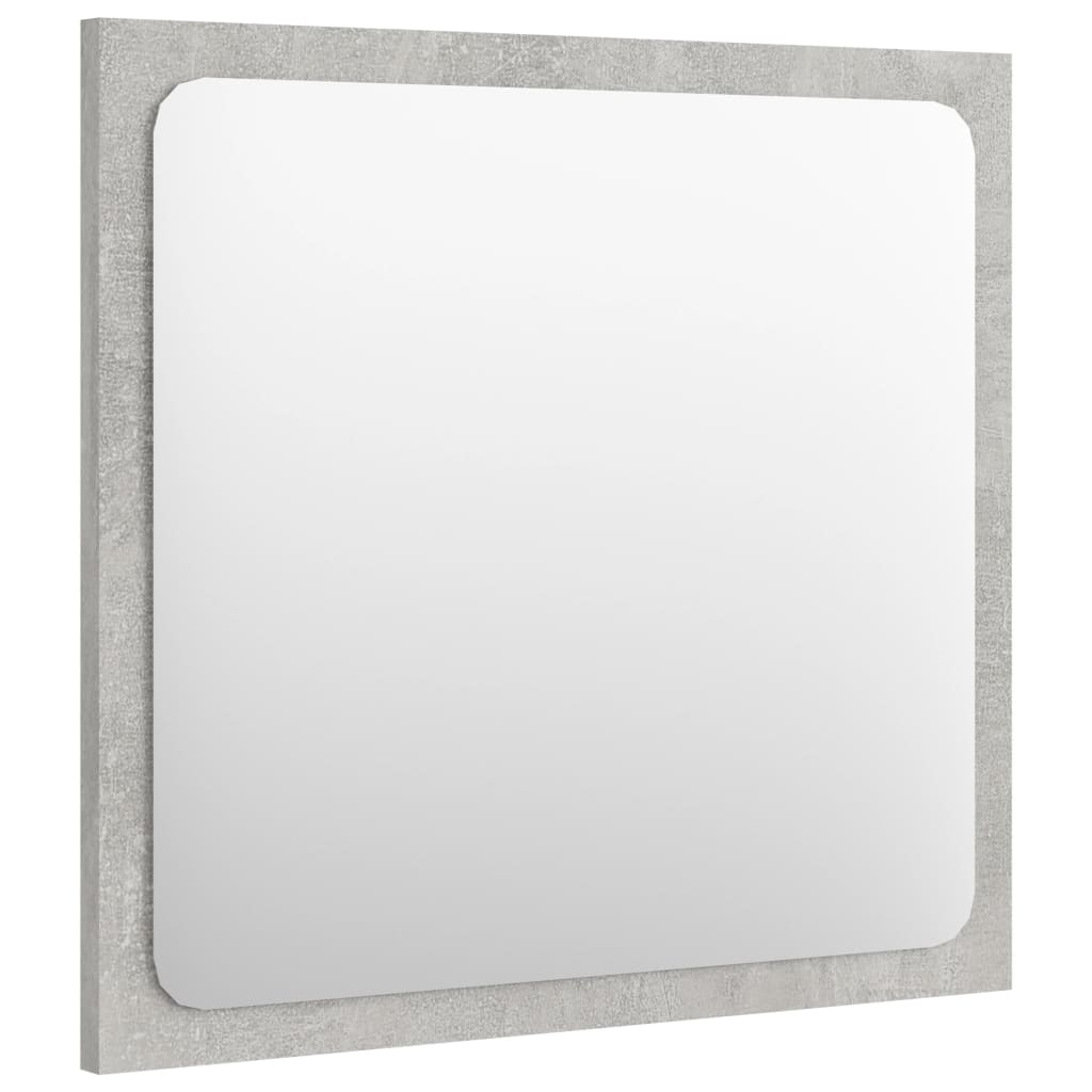 vidaXL Lustro łazienkowe, szarość betonu, 40x1,5x37 cm, płyta wiórowa