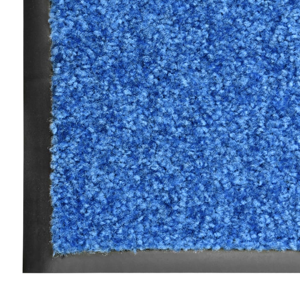 vidaXL Wycieraczka z możliwością prania, niebieska, 40 x 60 cm
