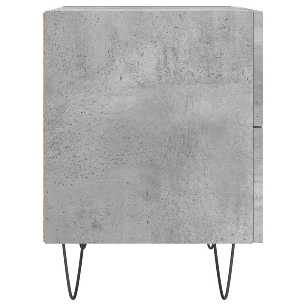 vidaXL Szafka nocna, szarość betonu, 40x35x47,5 cm