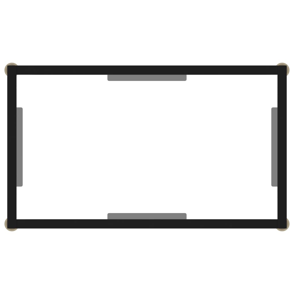 vidaXL Stolik konsolowy, przezroczysty, 60x35x75 cm, szkło hartowane