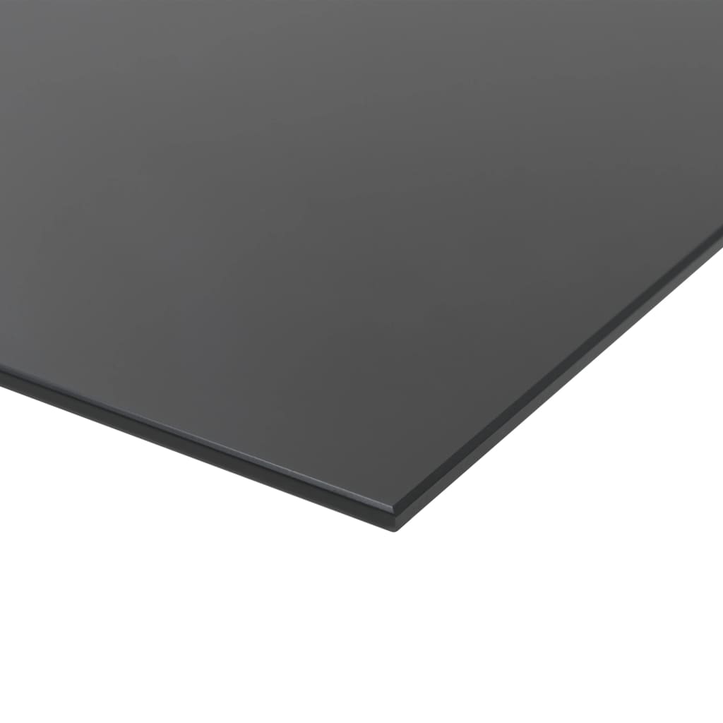 vidaXL Ścienna tablica magnetyczna, szklana, czarna, 100 x 60 cm