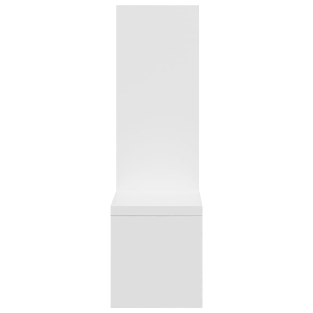 vidaXL Półki ścienne, 2 szt., białe, 50x15x50 cm