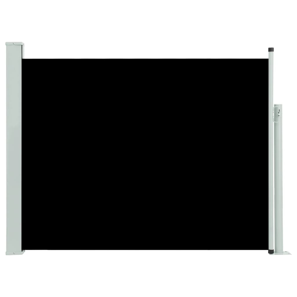 vidaXL Wysuwana markiza boczna na taras, 140 x 500 cm, czarna