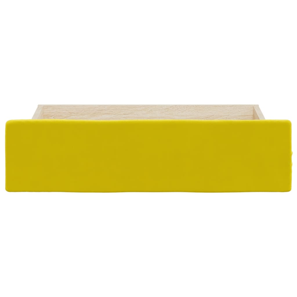 vidaXL Szuflady pod łóżko, 2 szt., żółte