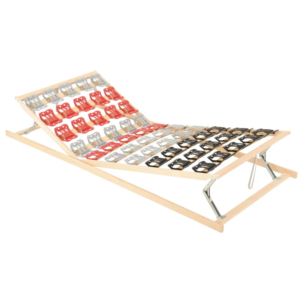 vidaXL Rama łóżka z 12 listwami, regulacja głowa/nogi, 100x200 cm