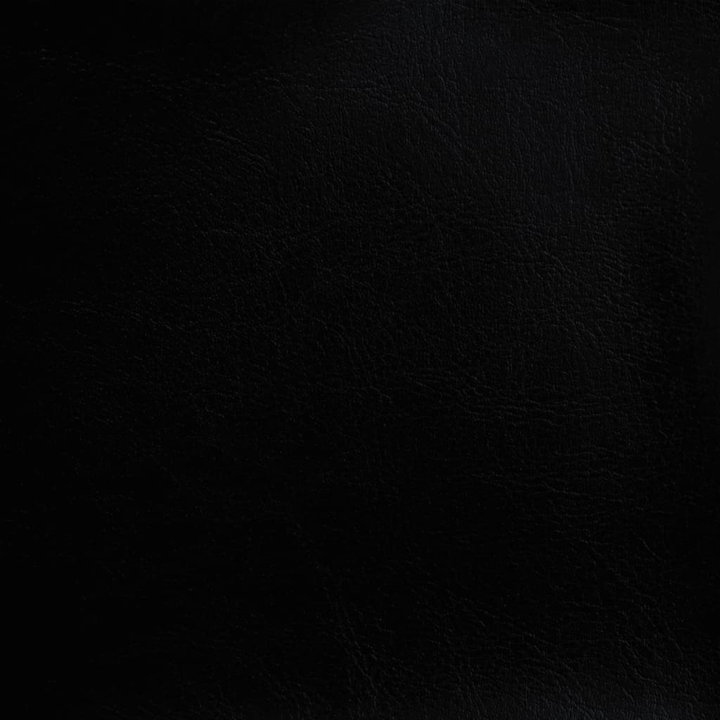 vidaXL Fotel klubowy z podnóżkiem, czarny, obity sztuczną skórą