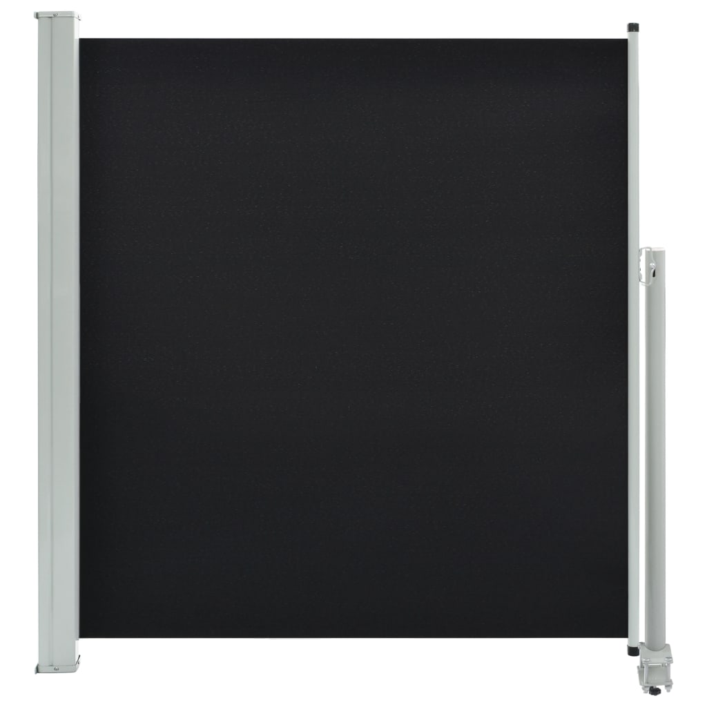 vidaXL Tarasowa, zwijana markiza boczna, 140 x 300 cm, czarna