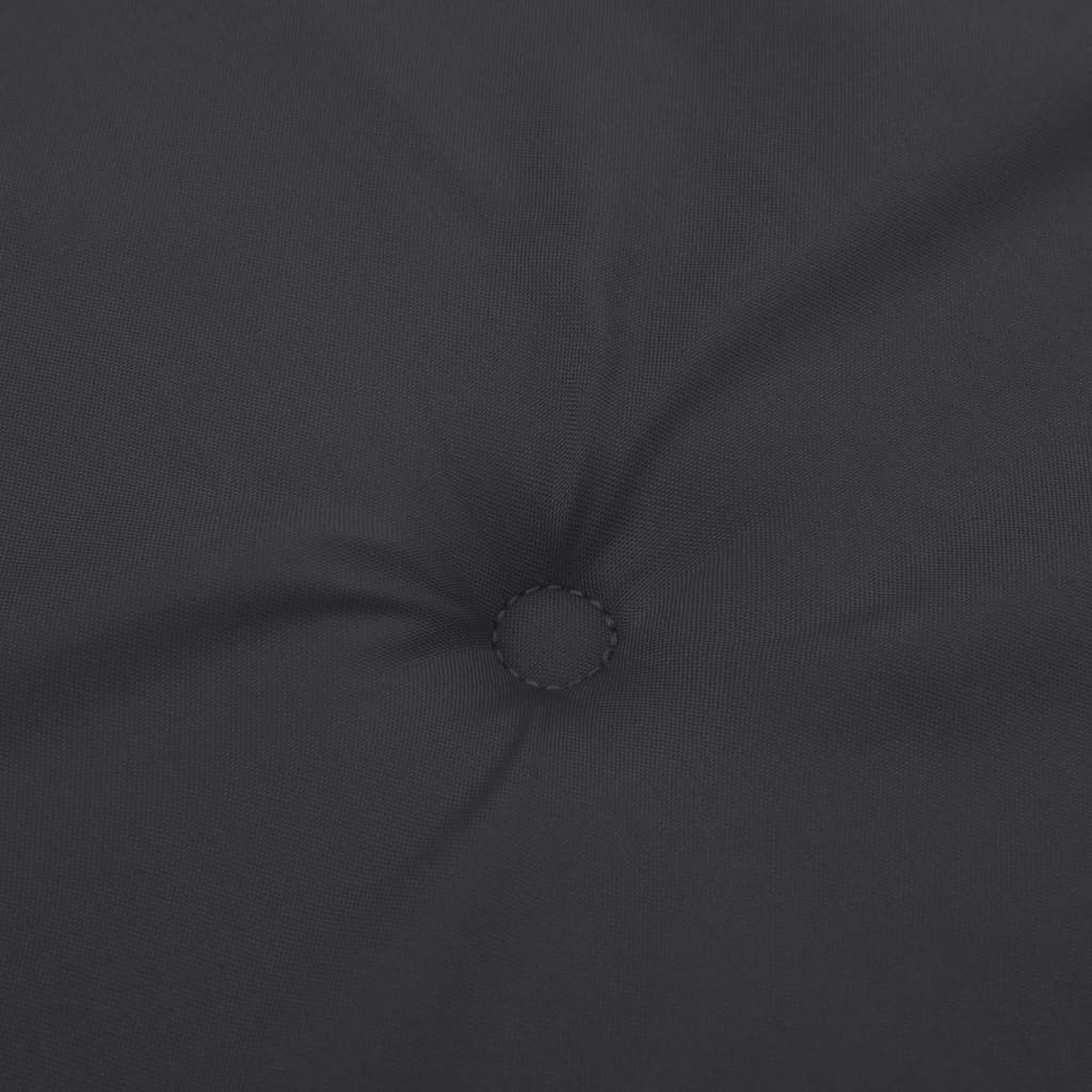 vidaXL Poduszka na ławkę ogrodową, czarna, 120x50x3 cm, tkanina