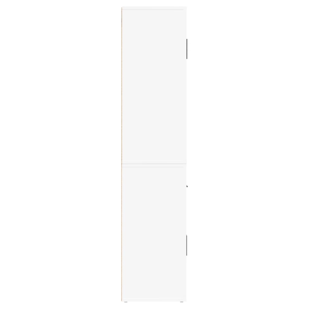 vidaXL Wysoka szafka, biała, materiał drewnopochodny