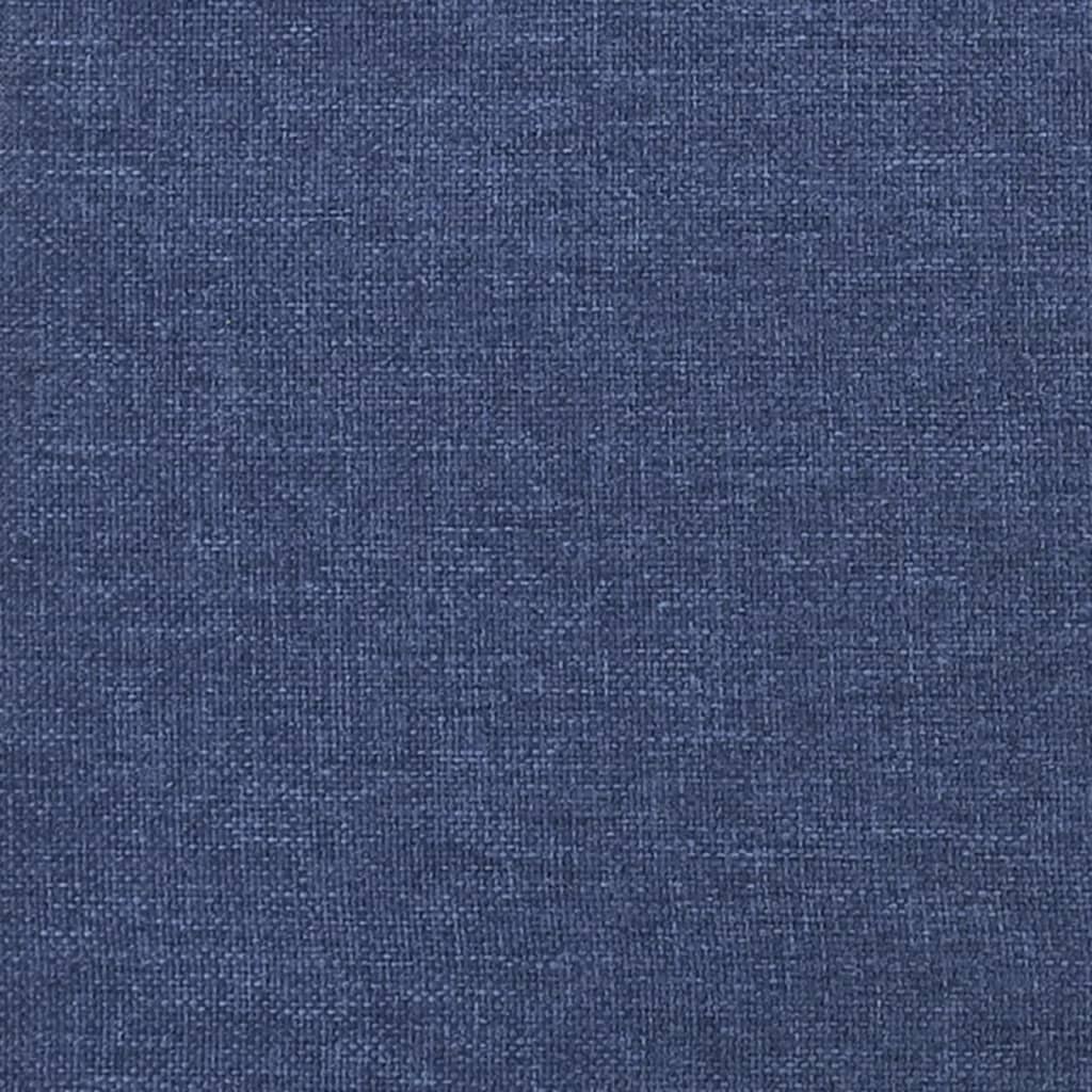 vidaXL Zagłówek uszak, niebieski, 147x23x118/128 cm, tkanina