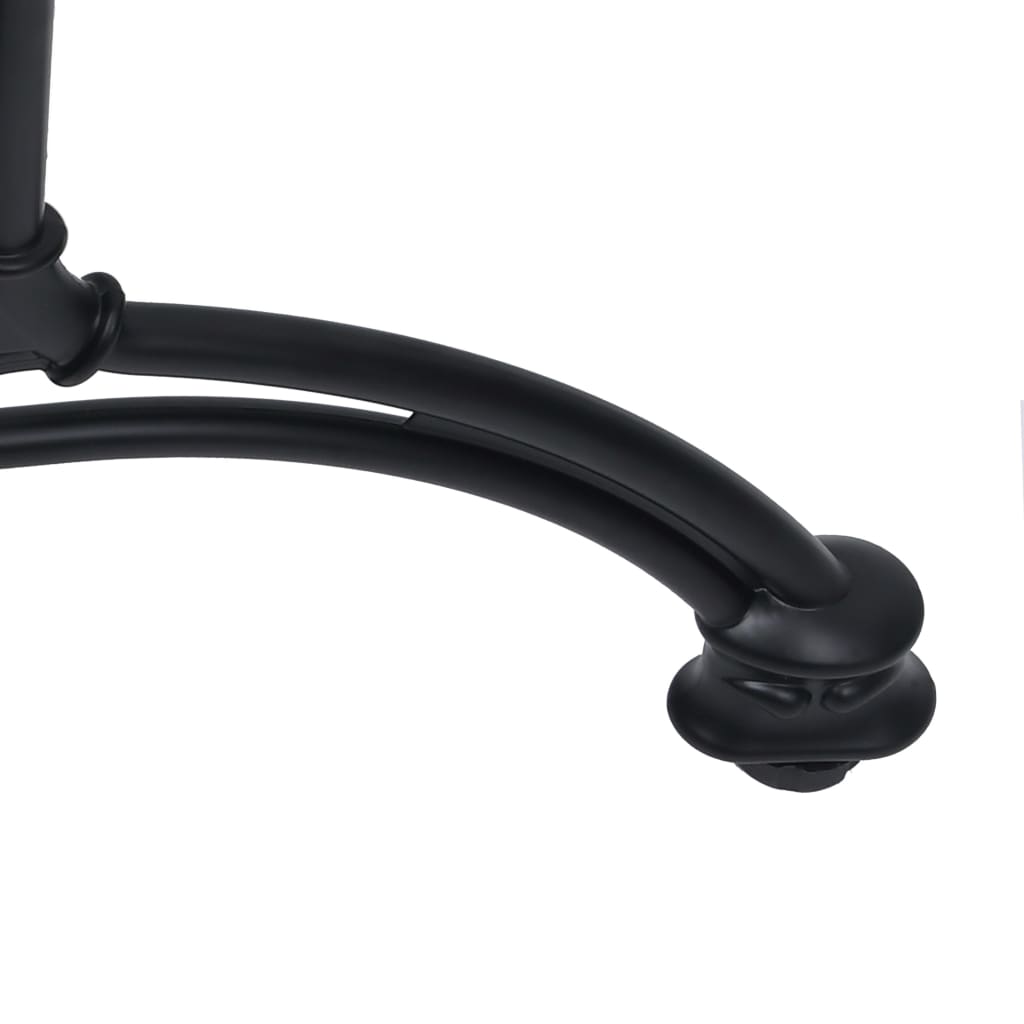 vidaXL Noga do stolika bistro, czarna, 93x60x72 cm, odlew aluminiowy