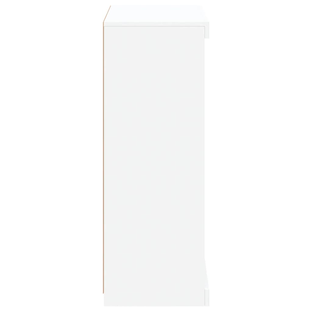vidaXL Szafka z oświetleniem LED, biała, 60,5x37x100 cm