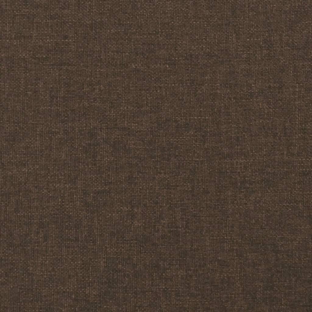 vidaXL Rama łóżka, ciemnobrązowa, 120x190 cm, obita tkaniną
