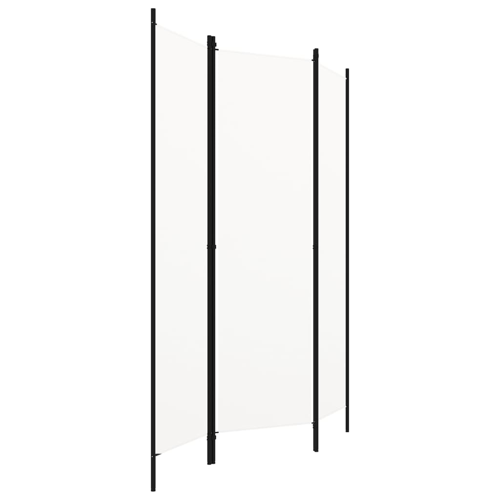 vidaXL Parawan 3-panelowy, kremowy, 150 x 180 cm