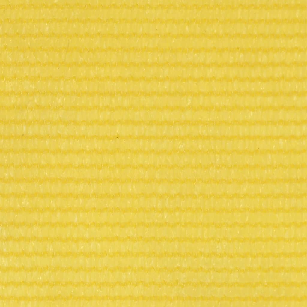 vidaXL Parawan balkonowy, żółty, 120x600 cm, HDPE