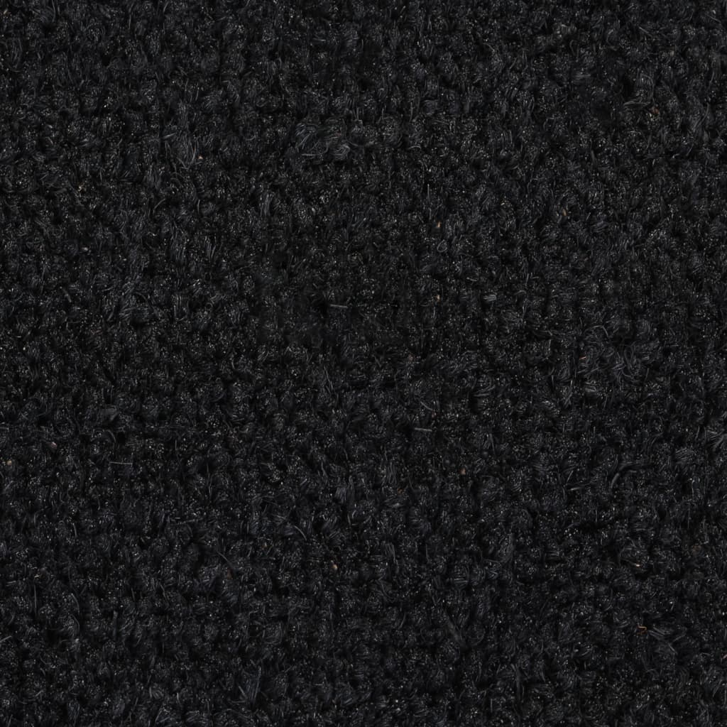 vidaXL Wycieraczka, czarna, 50x80 cm, włókno kokosowe, tuftowana