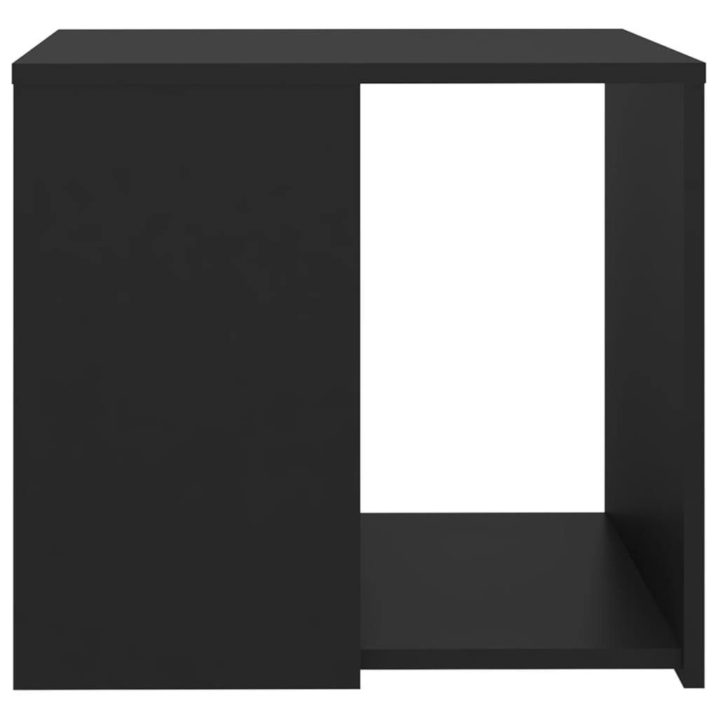 vidaXL Stolik boczny, czarny, 50x50x45 cm, płyta wiórowa