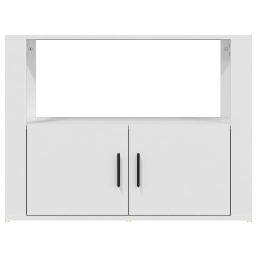 vidaXL Komoda, biała, 80x30x60 cm, materiał drewnopochodny