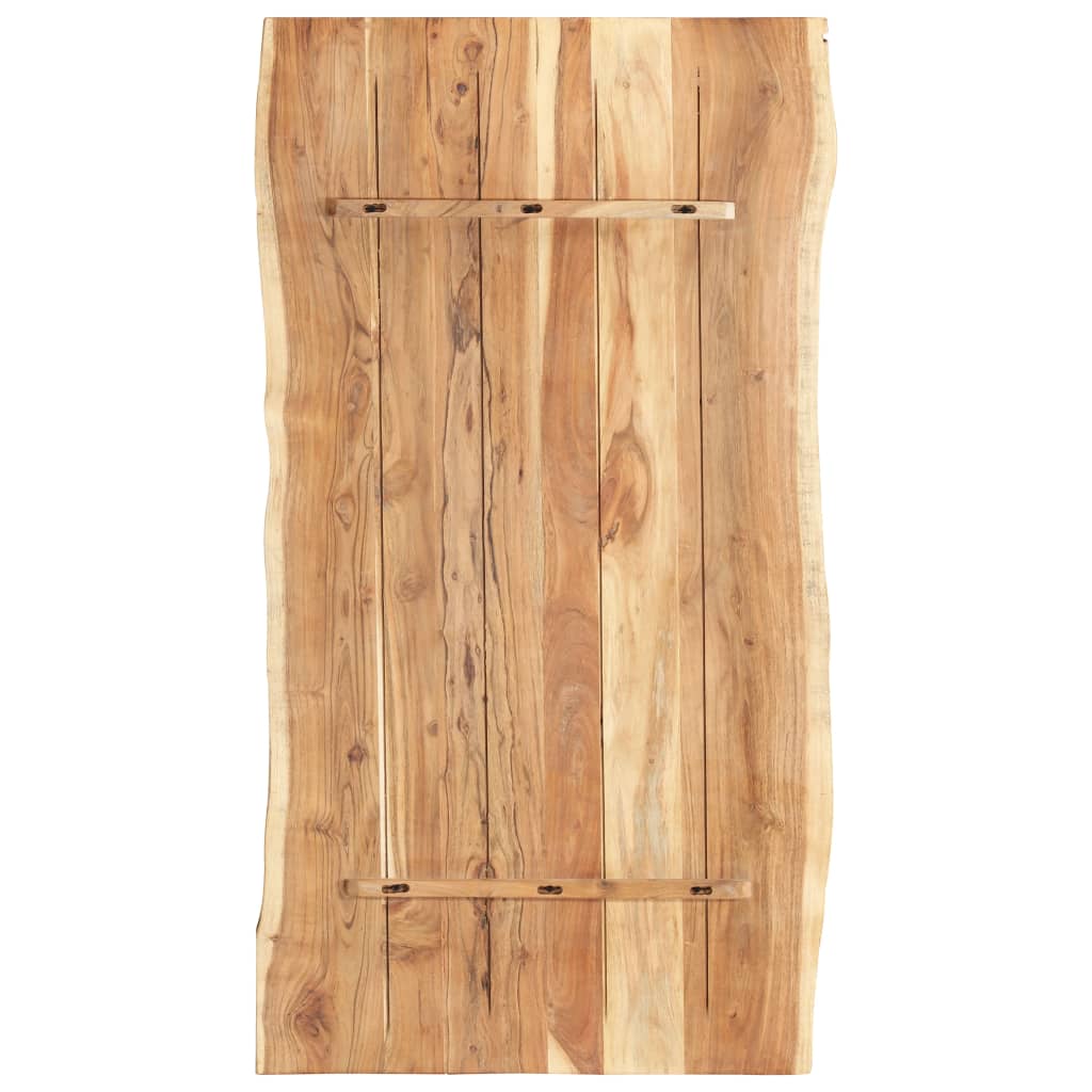 vidaXL Blat, lite drewno akacjowe, 118x(50-60)x3,8 cm