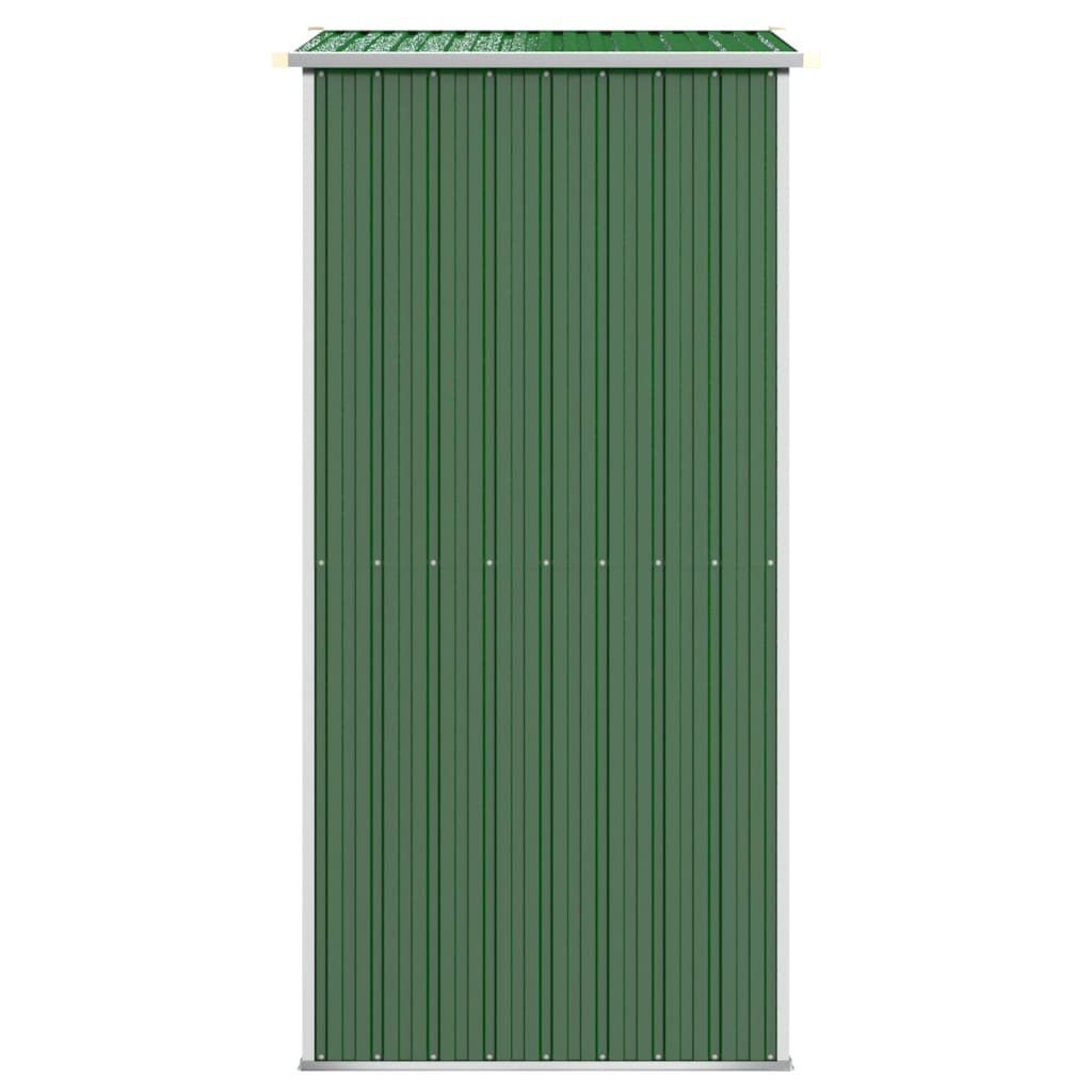 vidaXL Szopa ogrodowa, zielona, 192x108x223 cm, stal galwanizowana