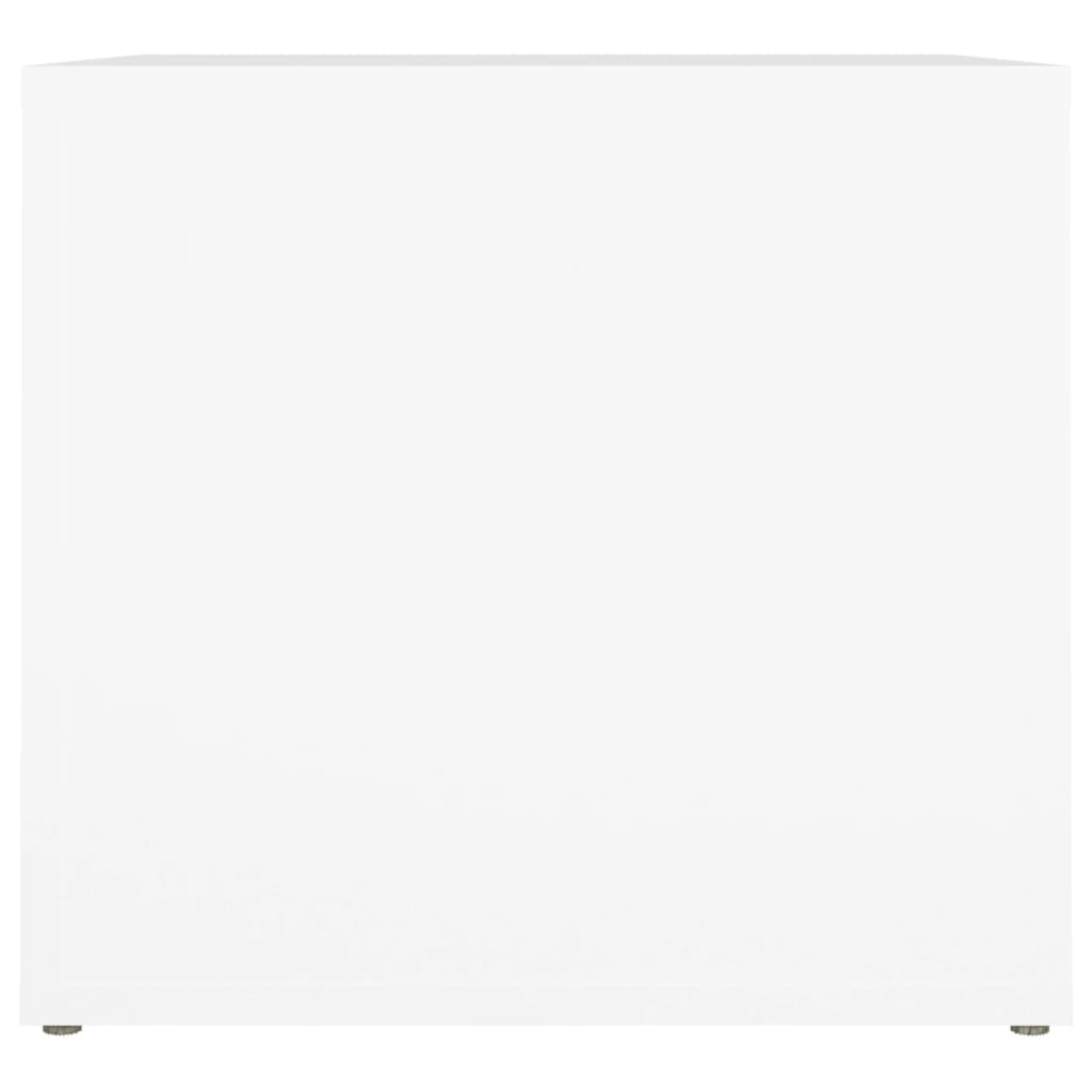 vidaXL Szafka nocna, biała, 41x40x36 cm, materiał drewnopochodny