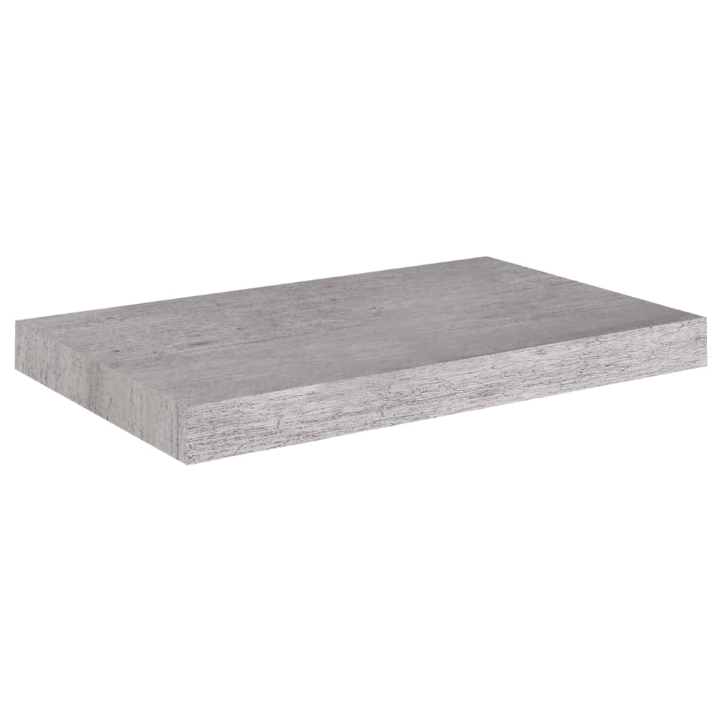 vidaXL Półka ścienna, szarość betonu, 50x23x3,8 cm, MDF