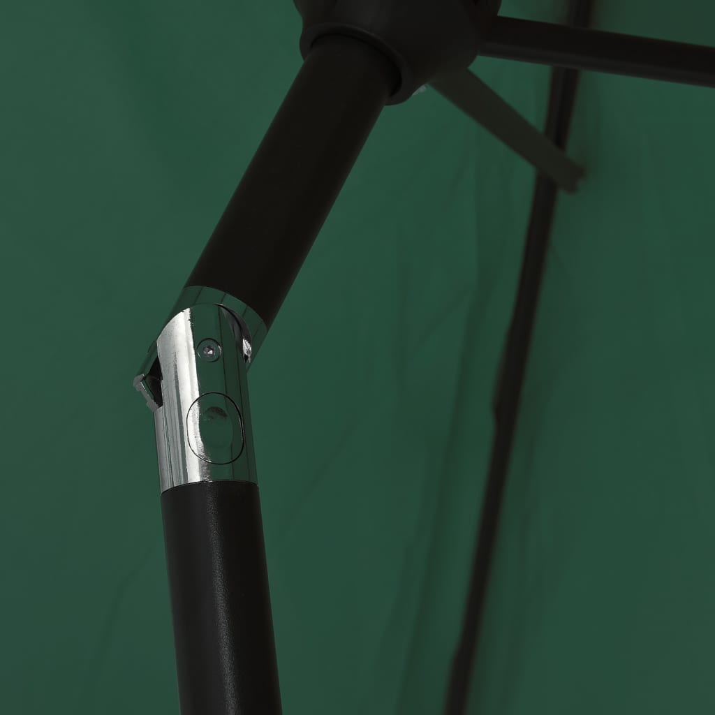 vidaXL Parasol, zielony, 200 x 224 cm, aluminium