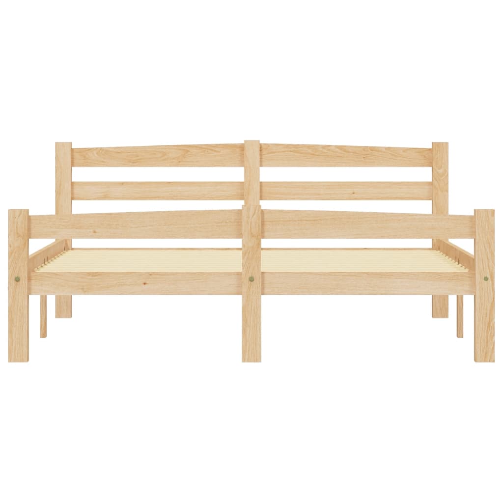 vidaXL Rama łóżka z litego drewna sosnowego, 120 x 200 cm