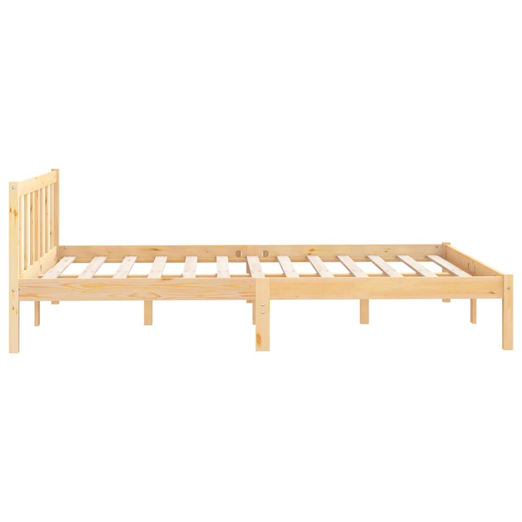 vidaXL Rama łóżka z litego drewna sosnowego, 120x200 cm