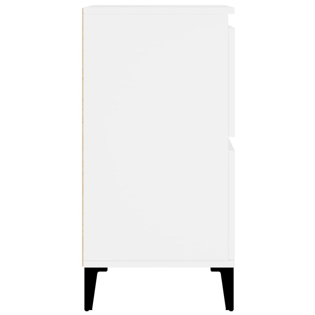vidaXL Komoda, biała, 60x35x70 cm, materiał drewnopochodny