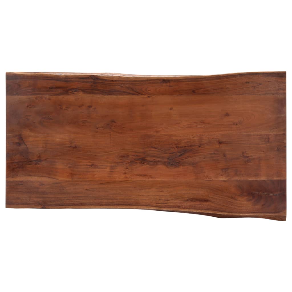 vidaXL Stolik z naturalną krawędzią 115x60x40 cm, lite drewno akacjowe