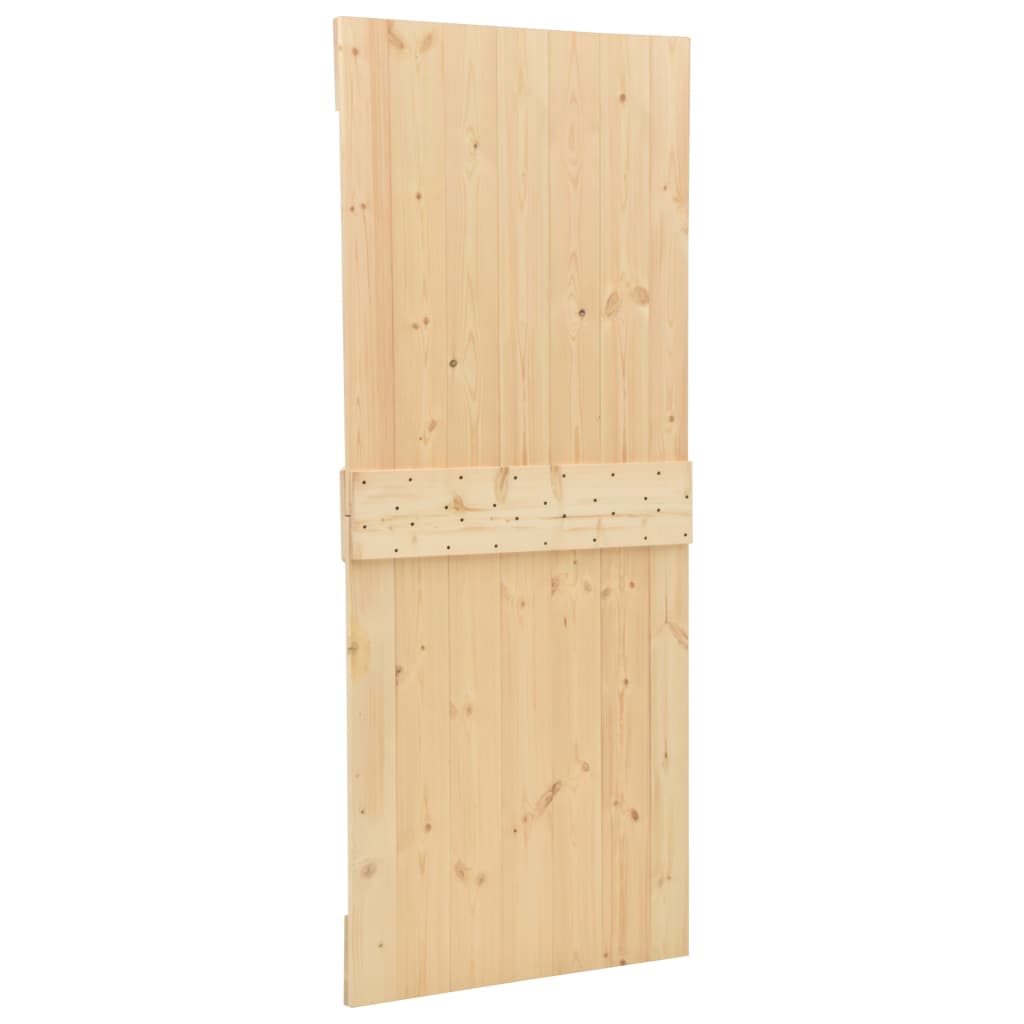 vidaXL Drzwi, 100x210 cm, lite drewno sosnowe
