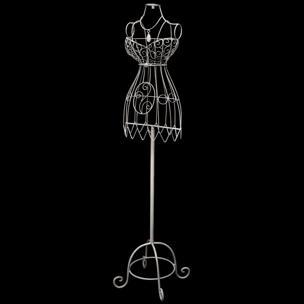 Metalowy wieszak/forma na sukienkę w stylu vintage z haczykami