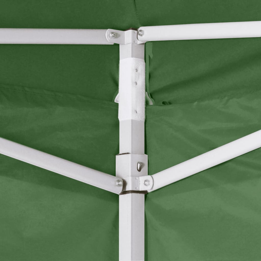 vidaXL Rozkładany namiot z 2 ściankami, 3 x 3 m, zielony