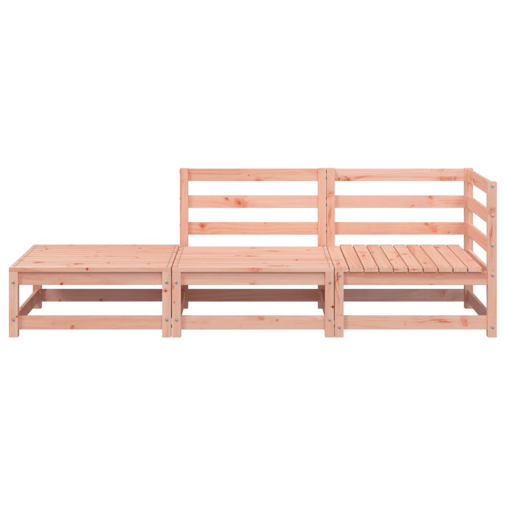 vidaXL Sofa ogrodowa z podnóżkiem, 2-osobowa, lite drewno daglezjowe