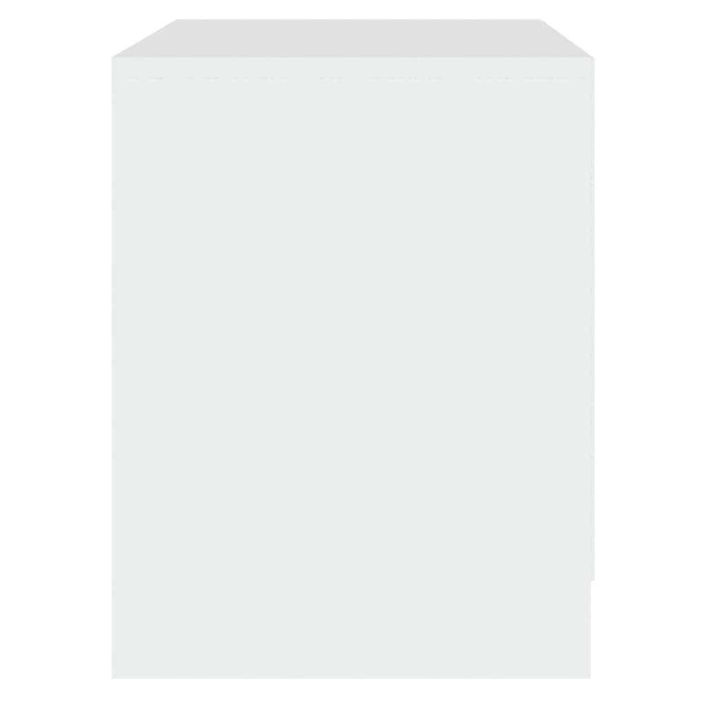 vidaXL Szafka nocna, biała, 45x34,5x44,5 cm, materiał drewnopochodny