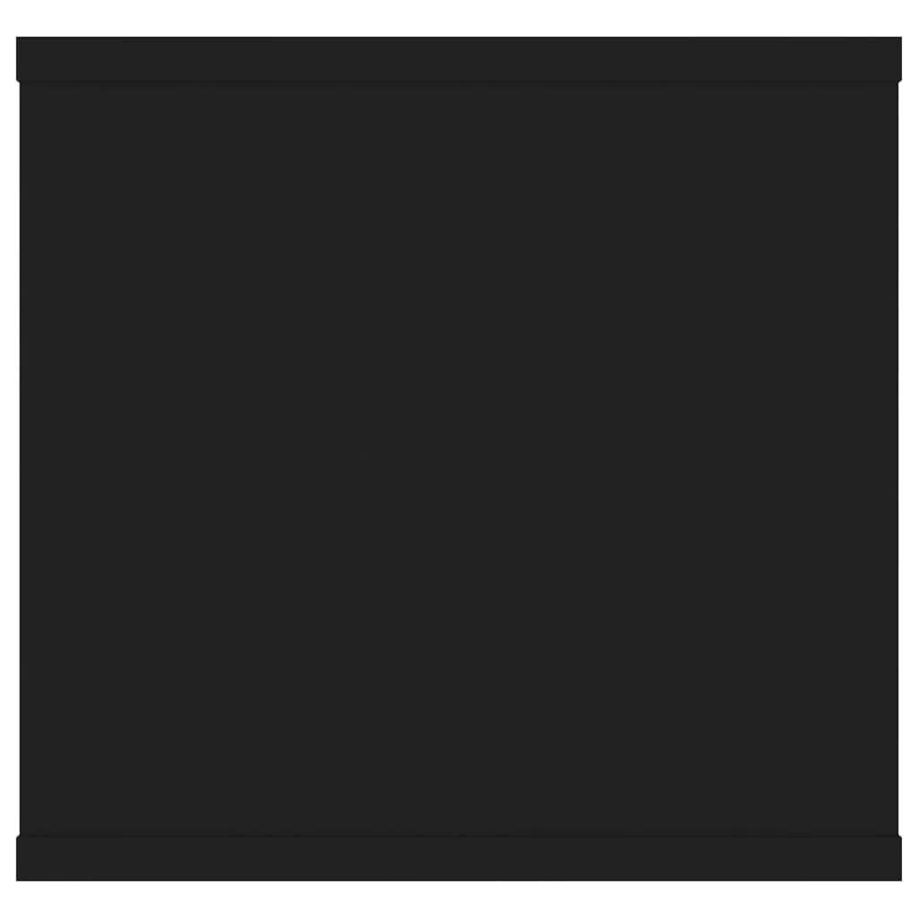 vidaXL Półka ścienna, czarna, 102x30x29 cm, płyta wiórowa