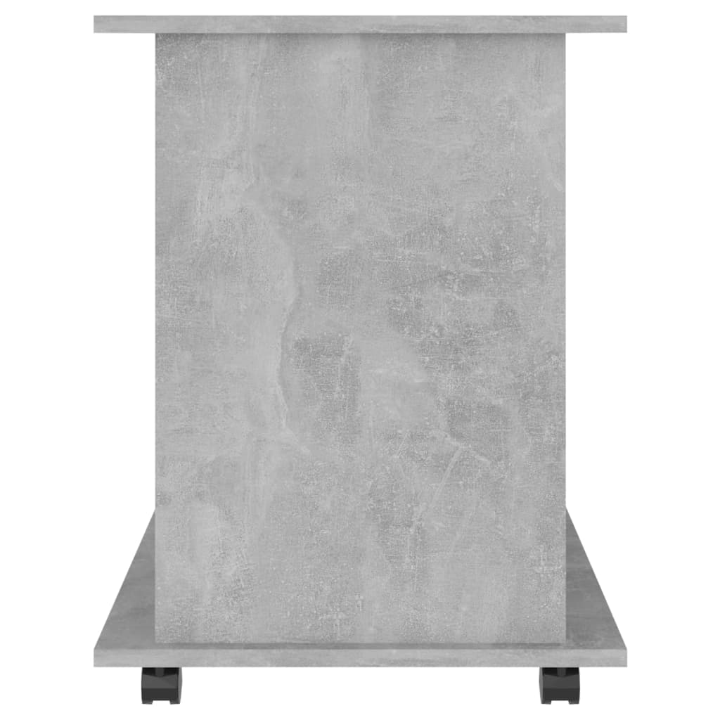 vidaXL Szafka na kółkach, szarość betonu, 60x45x60 cm