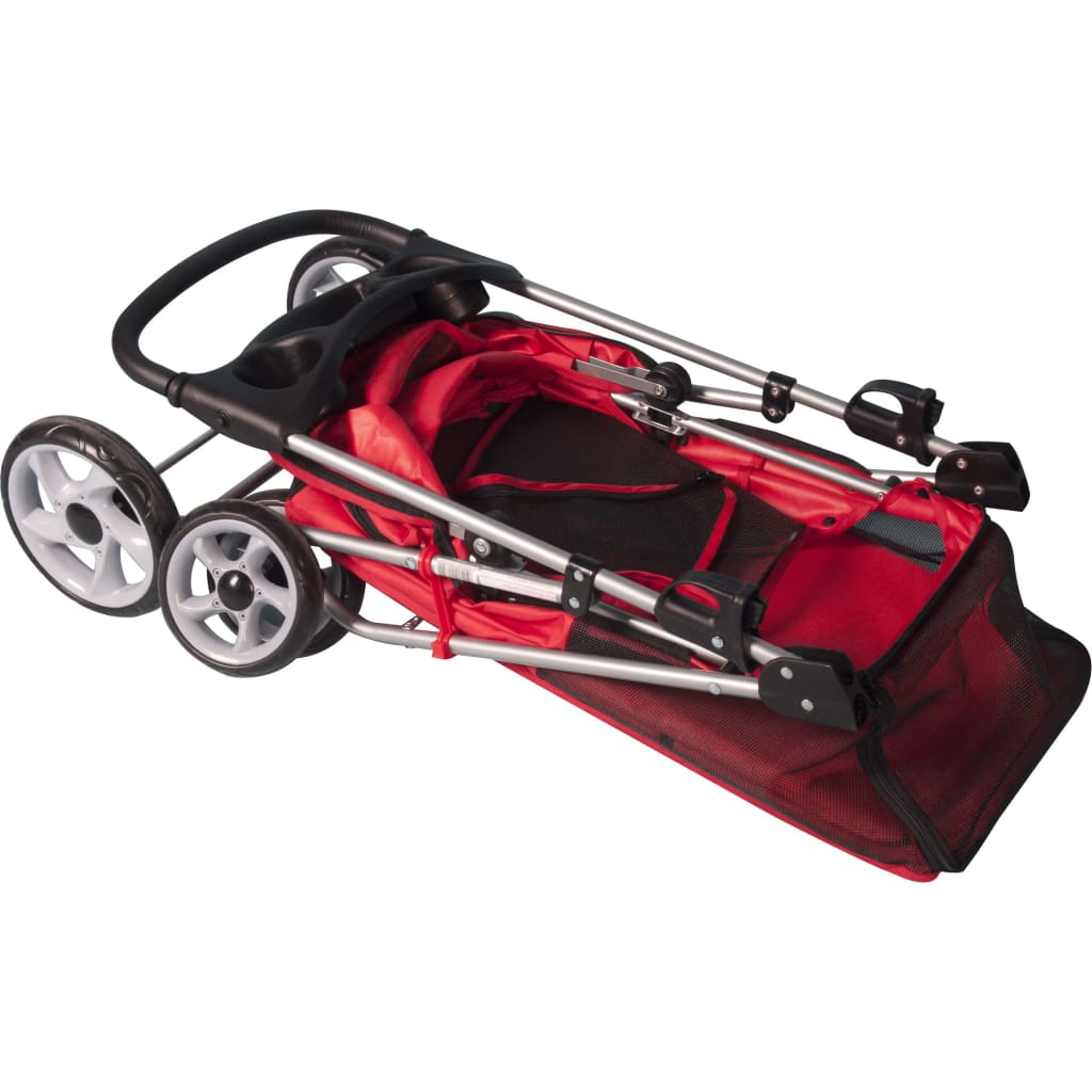 FLAMINGO Wózek dla psa, czerwony, 89 x 37 x 87 cm