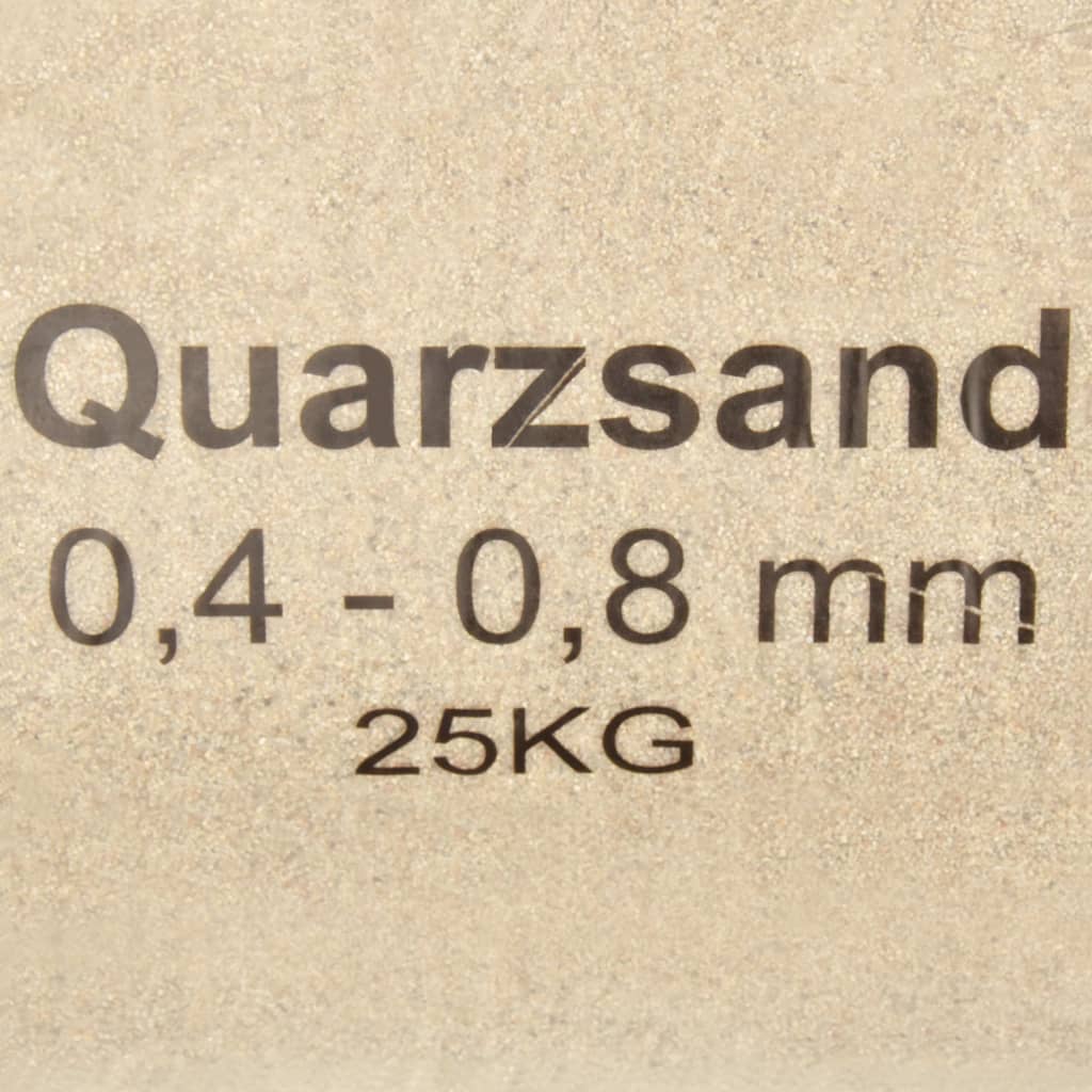 vidaXL Piasek filtracyjny, 25 kg, 0,4-0,8 mm
